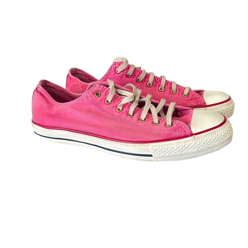 Converse Men's Low Neck Pink and Red Size 9